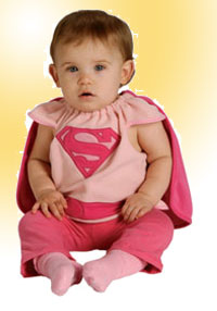 disfraces para bebés, supergirl