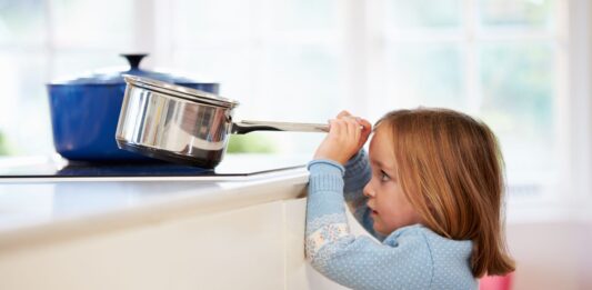 Quemaduras en niños